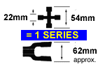 9990 Series Universal Joints and Matching Quick Release Yokes Suit popular Driveshafts.