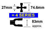 9990 Series Universal Joints and Matching Quick Release Yokes Suit popular Driveshafts.